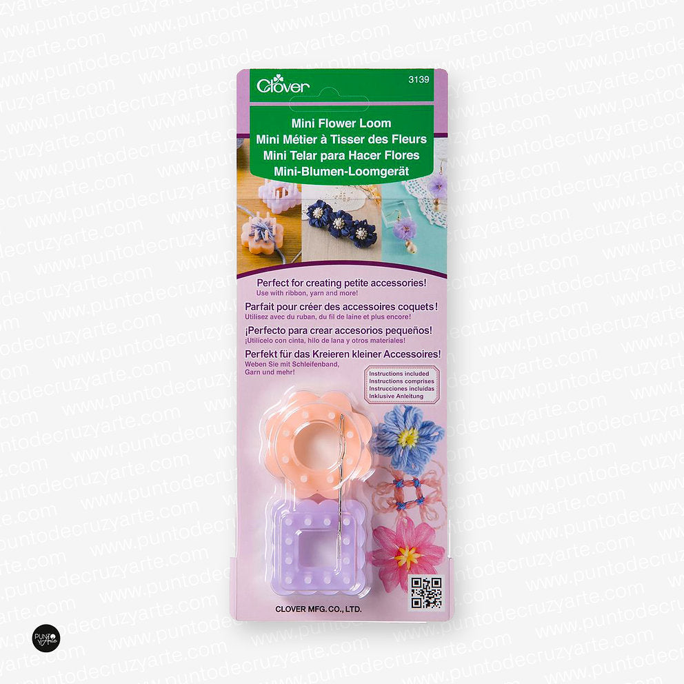 Pack de mini telares Clover 3139 para la creación de flores decorativas