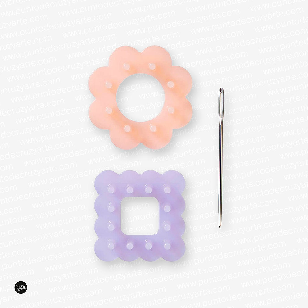 Pack de mini telares Clover 3139 para la creación de flores decorativas