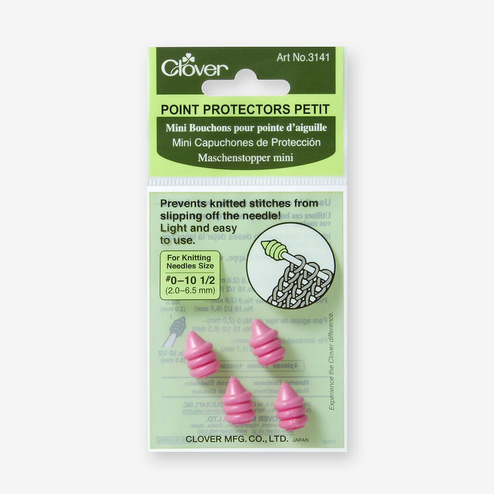 Mini Protectores para Agujas de Tejer. Clover 3141