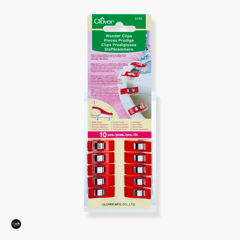 Wonder Clips de Clover 3155 - Pinzas Innovadoras para Sujeción de Telas