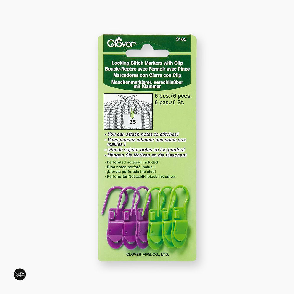 Marcadores de punto con clip Clover 3165