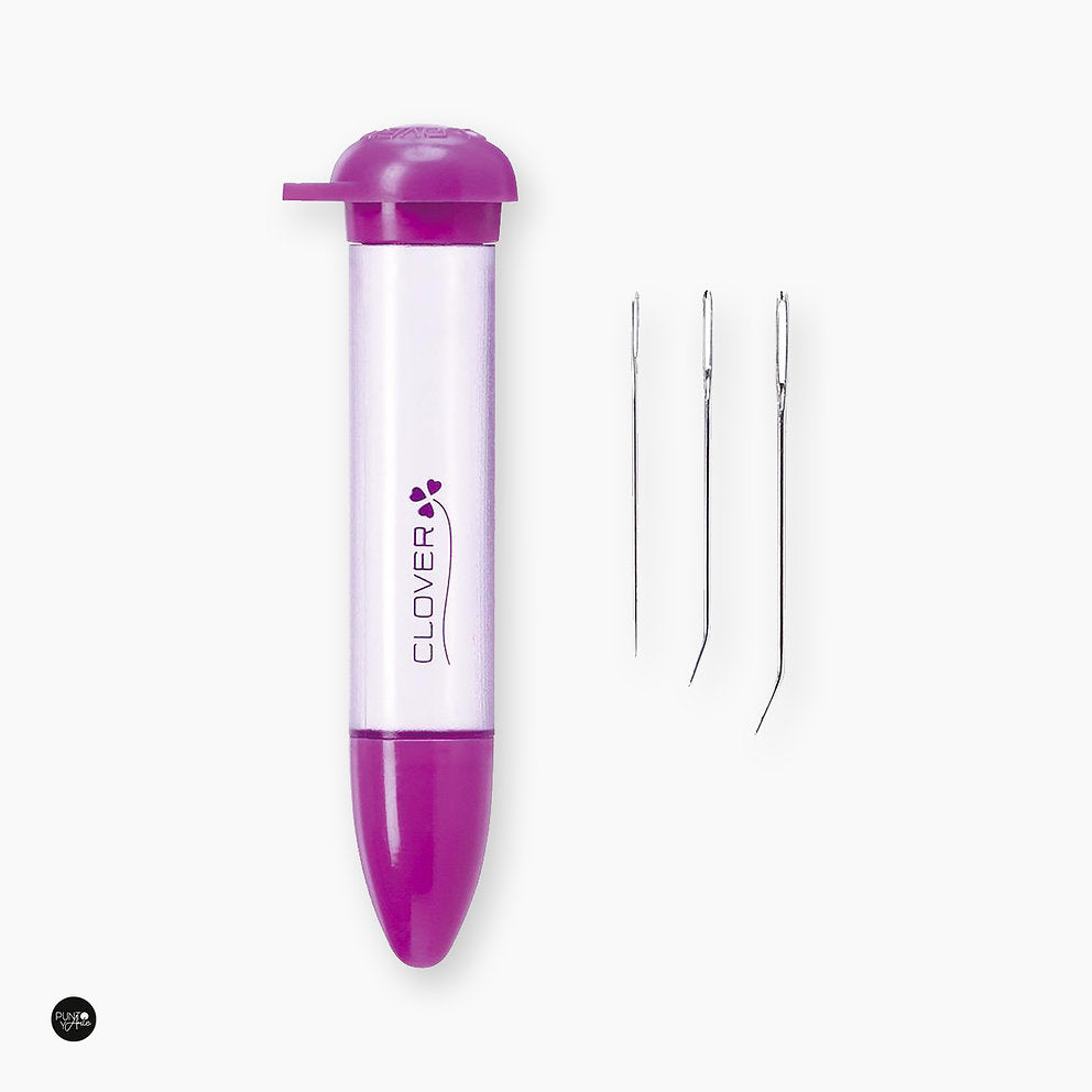 Pack de 3 agujas finas para zurcir o rematar labores de Clover 3168