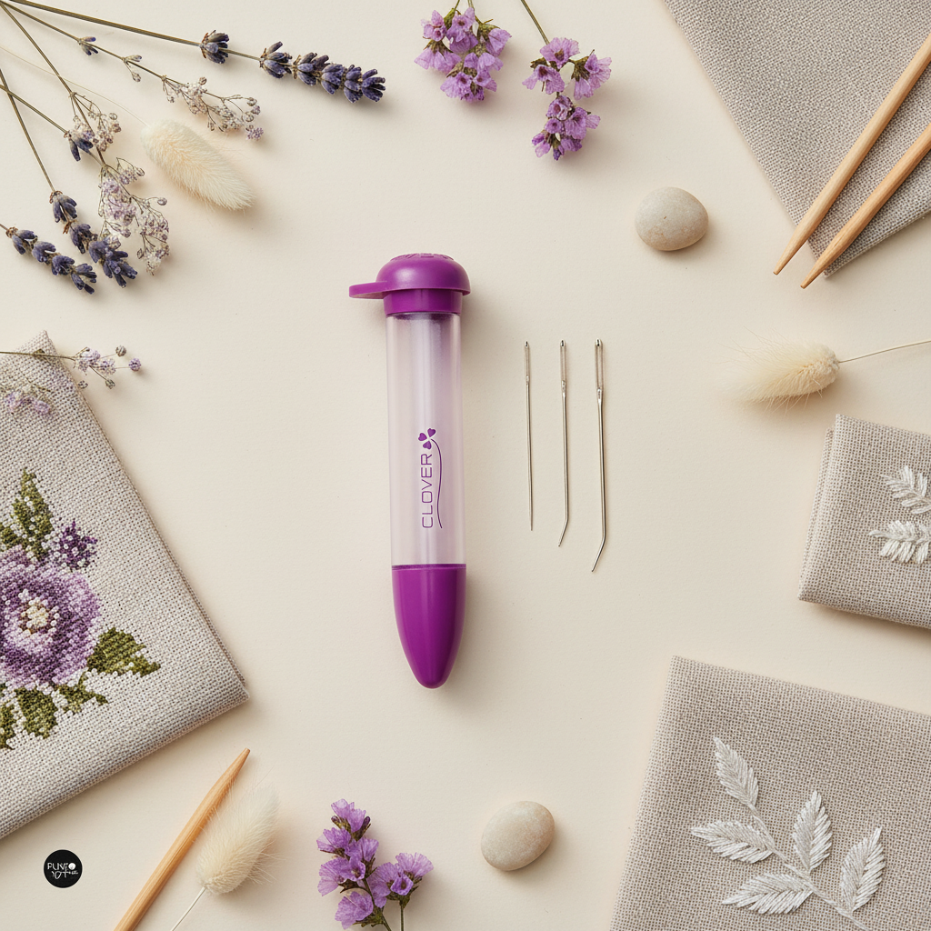 Pack de 3 aiguilles fines pour travaux de reprisage ou de finition par Clover 3168