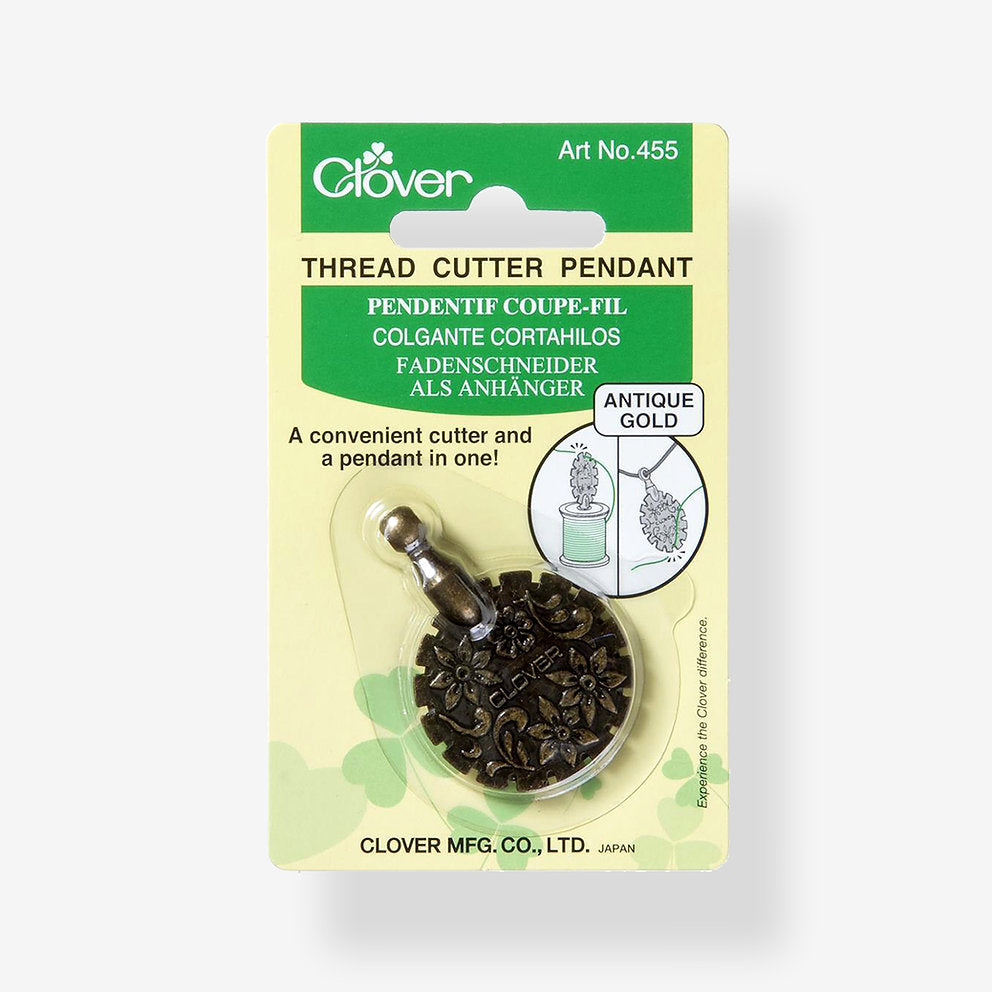 Cortahilos Colgante Clover 455: Versatilidad y Estilo en Oro Antiguo
