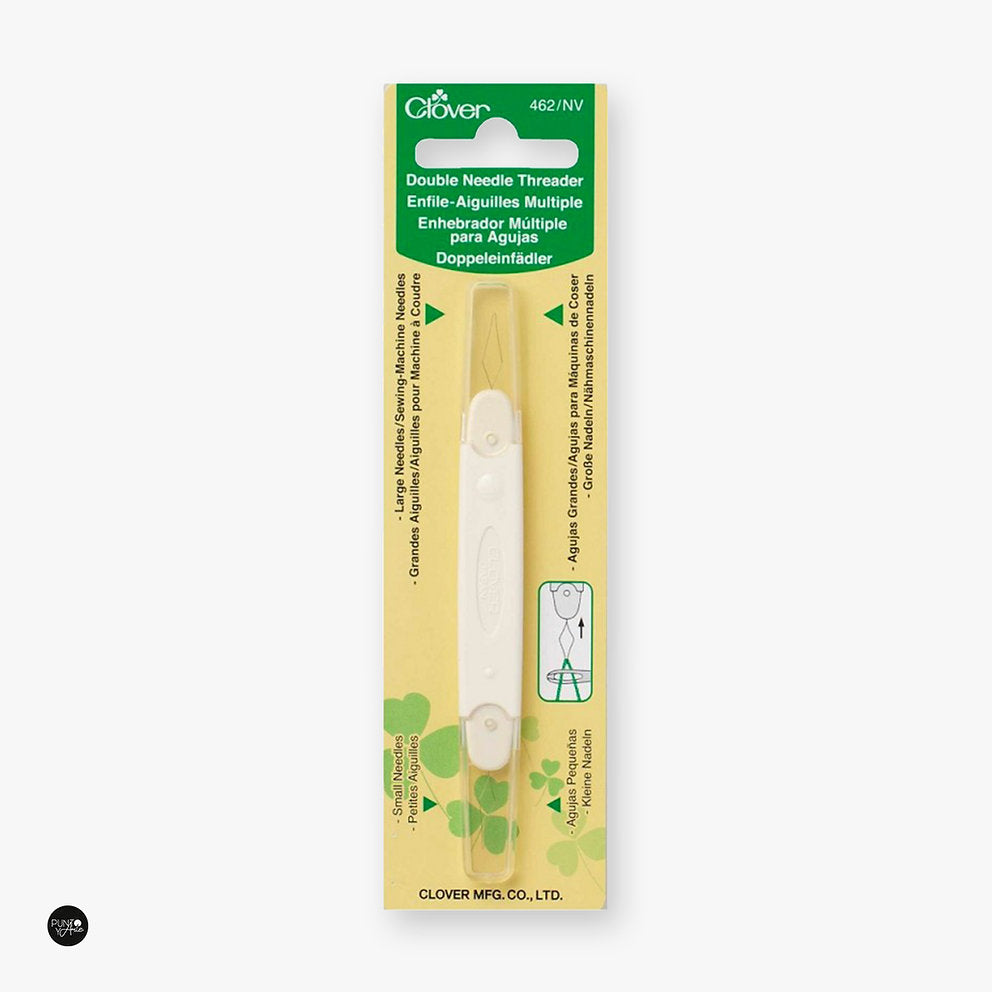 Clover Double Needle Threader 462/NV | Quick and easy threading