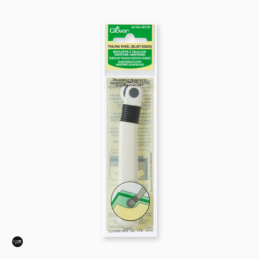 Rueda de Trazado con Dientes Romos - Herramienta Precisa para Marcar Telas Clover 481/W