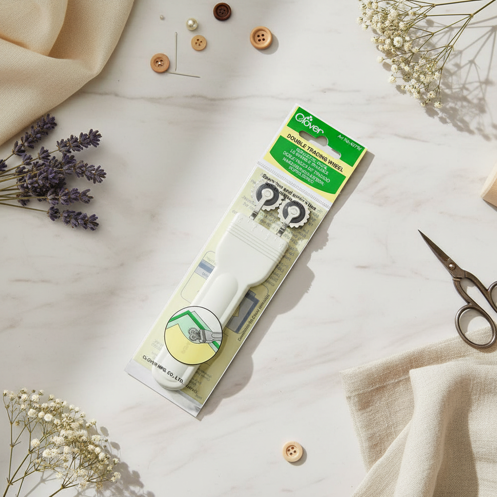 Herramienta de Trazado Doble Clover 487/W para Eficiencia en Costura