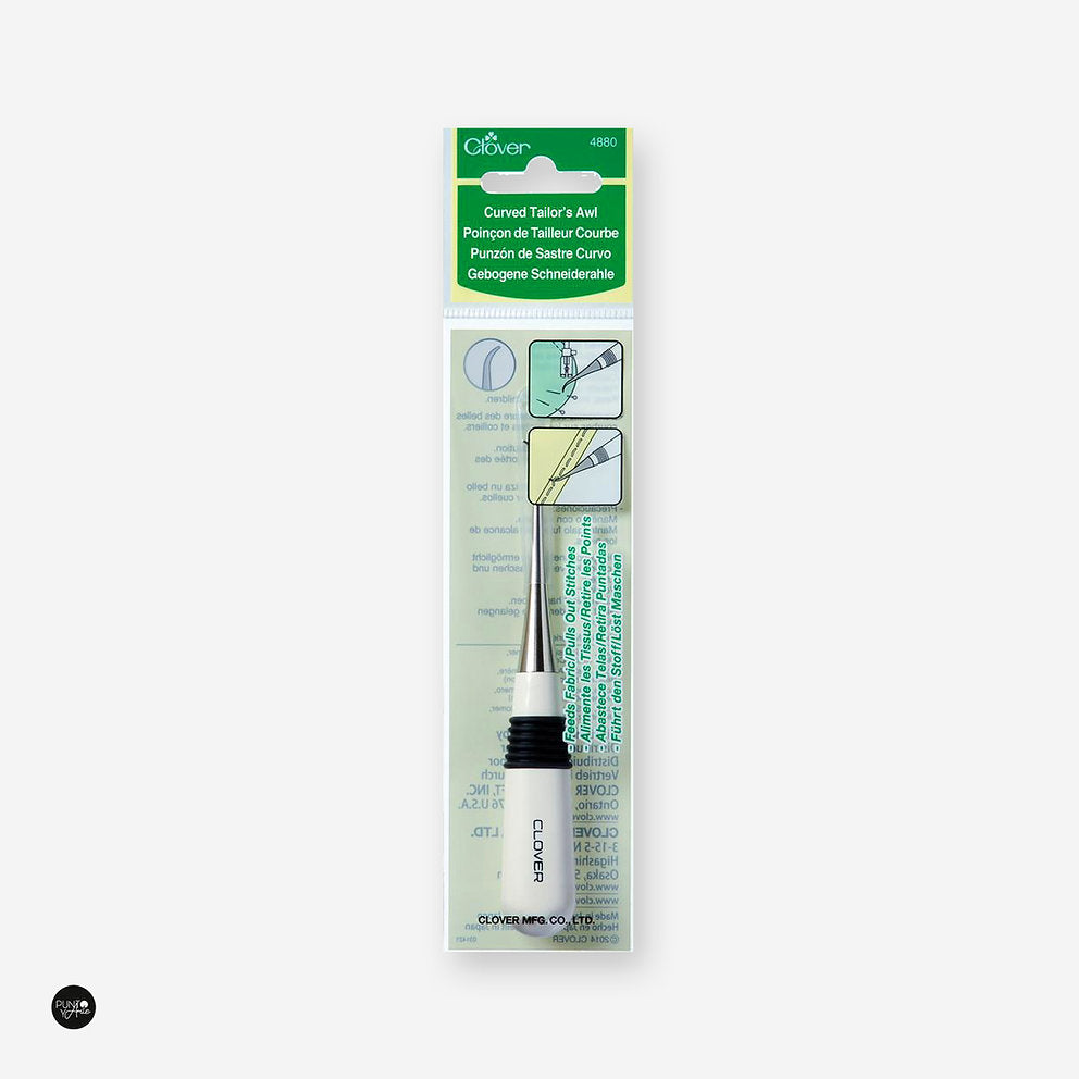 Clover 4880 Curved Tailor's Awl: Versatile Tool for Sewing Tasks