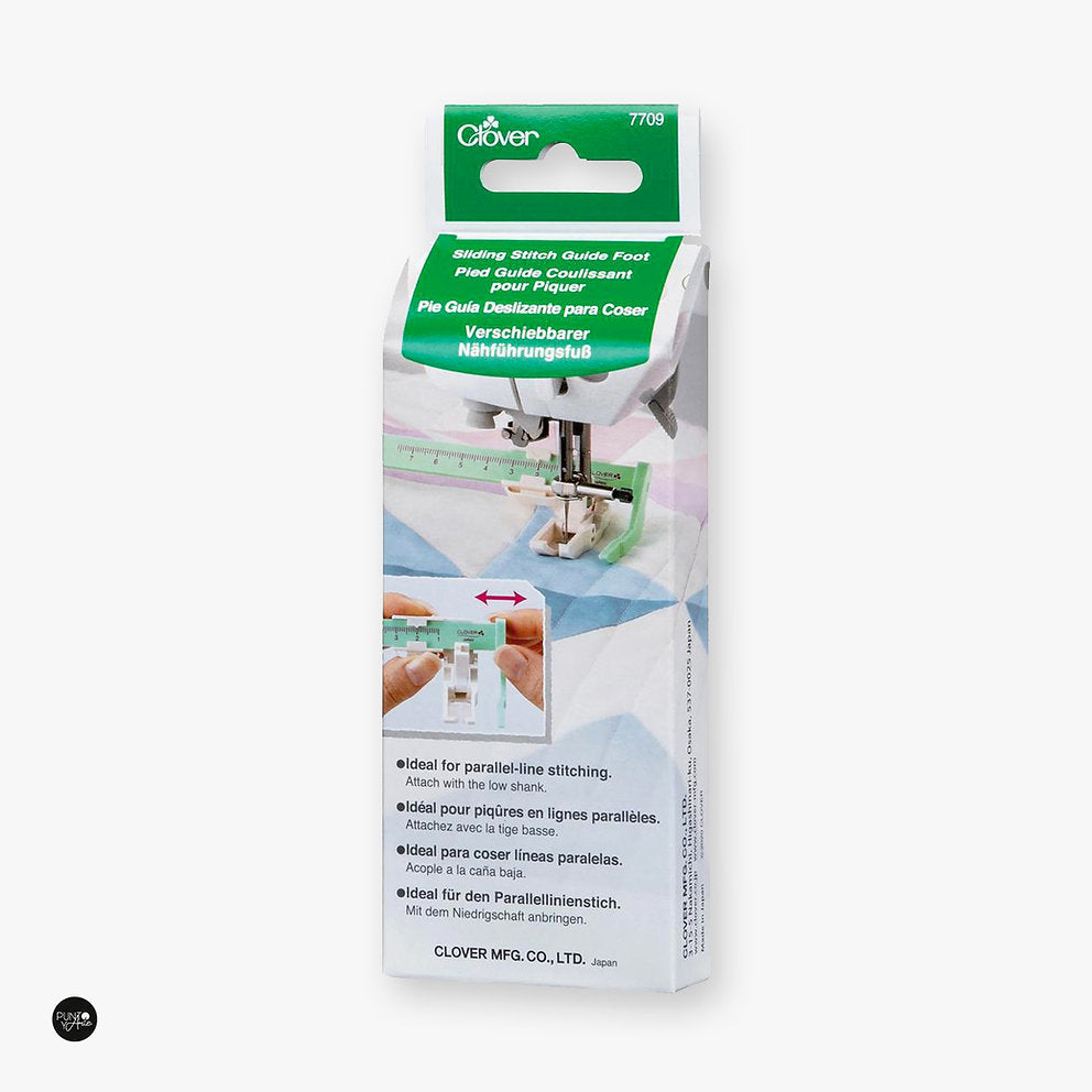 Pied guide coulissant de couture Clover 7709 : Précision et polyvalence dans vos projets de couture