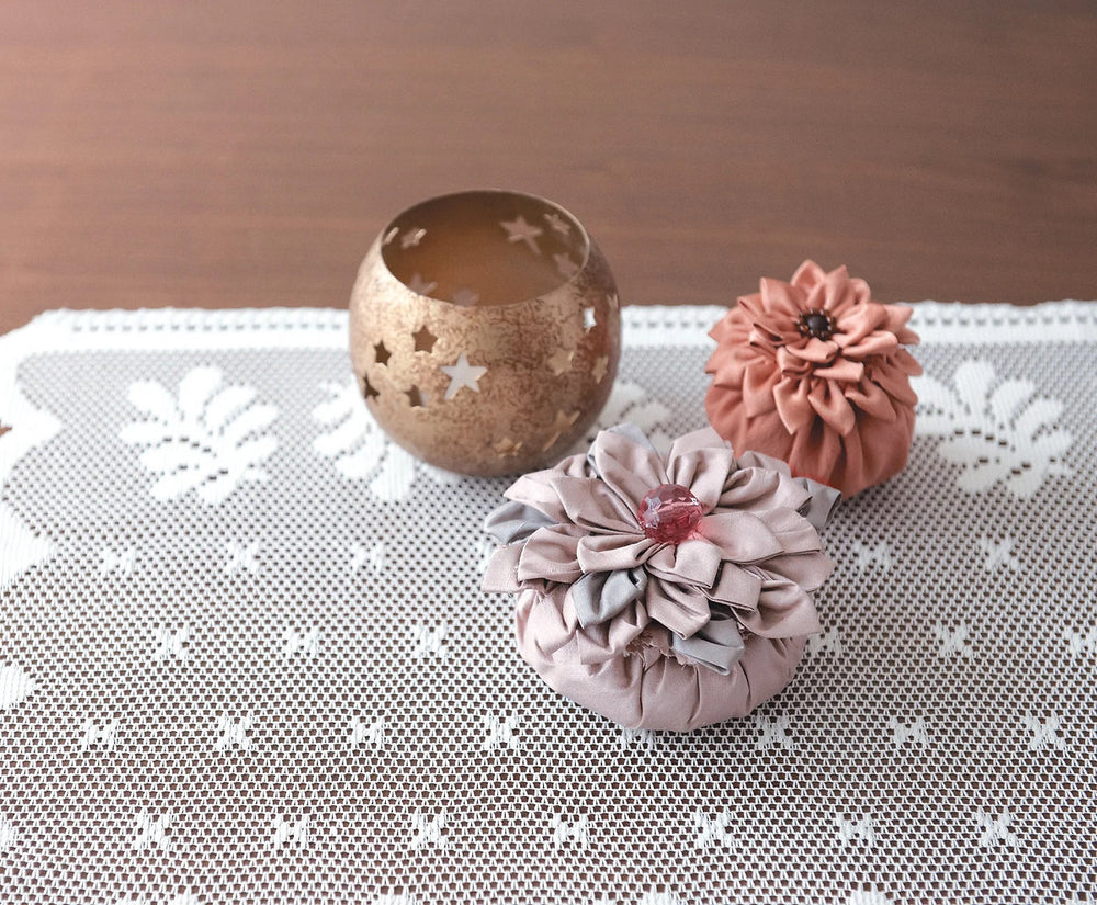 Clover 8483 template to make fabric Kanzashi flowers quickly and easily