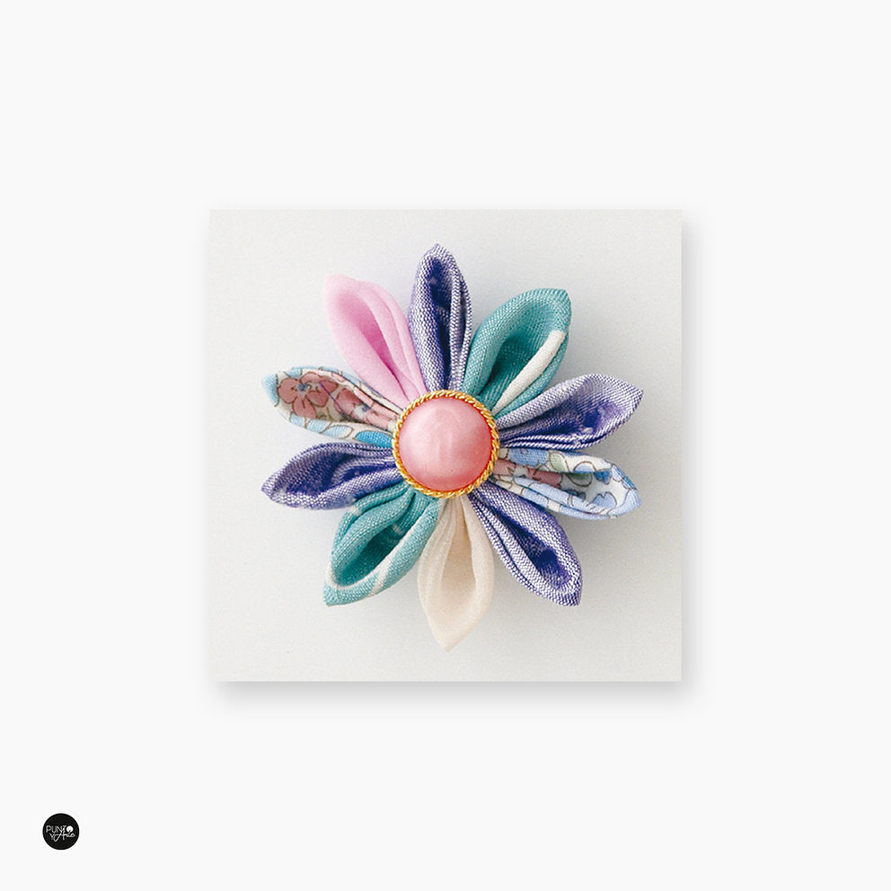 Kanzashi Clover Fabric Flower Template 8484 - Size 2"