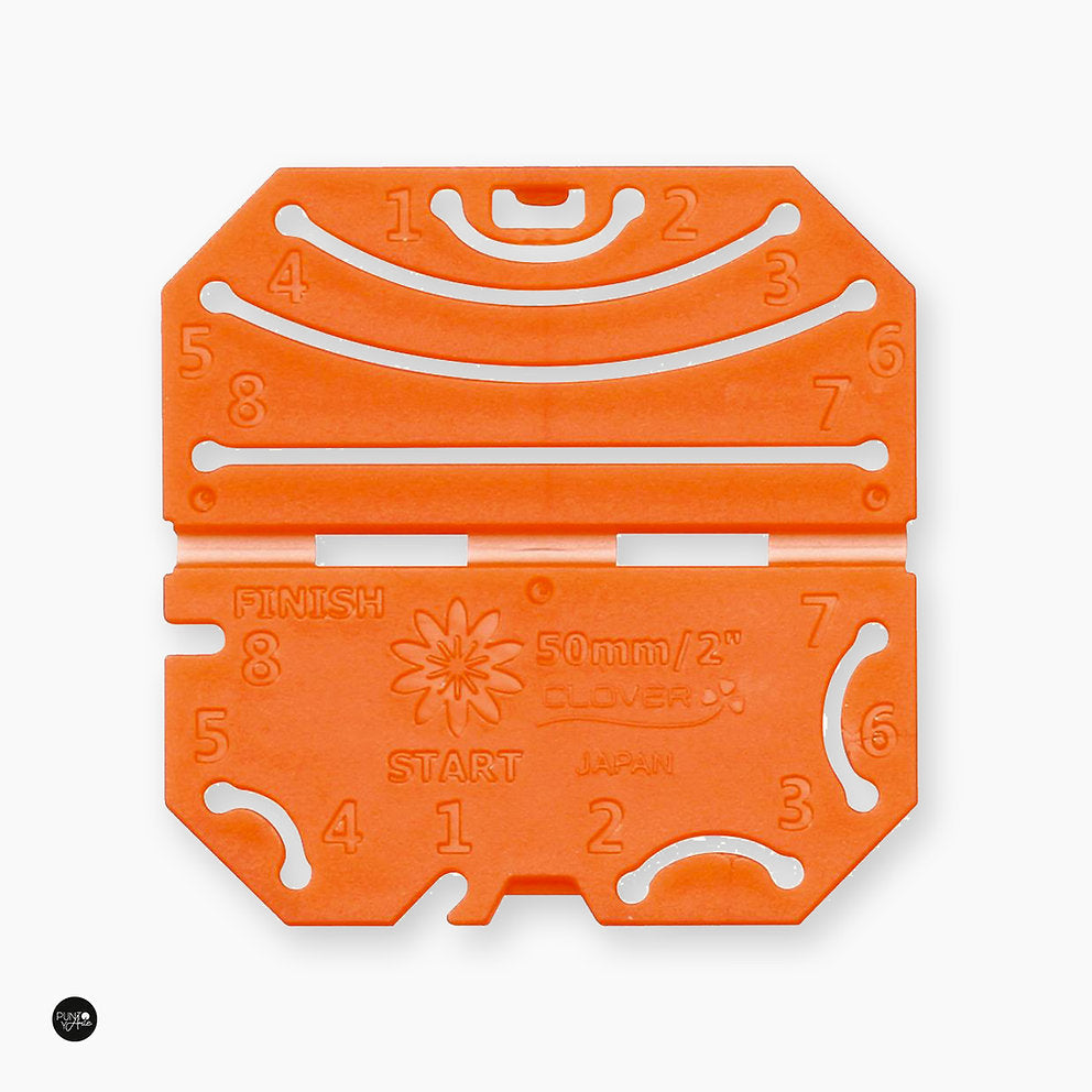 Kanzashi Clover Fabric Flower Template 8484 - Size 2"