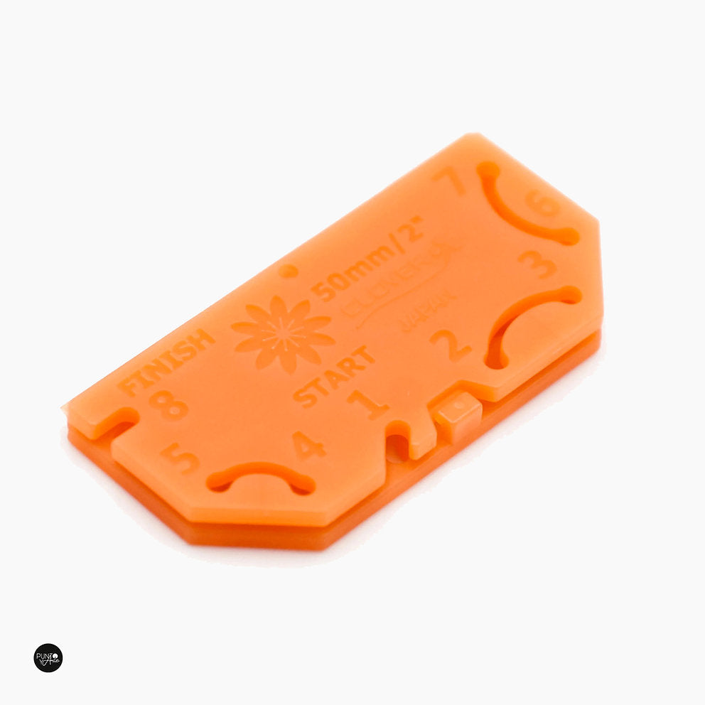 Kanzashi Clover Fabric Flower Template 8484 - Size 2"