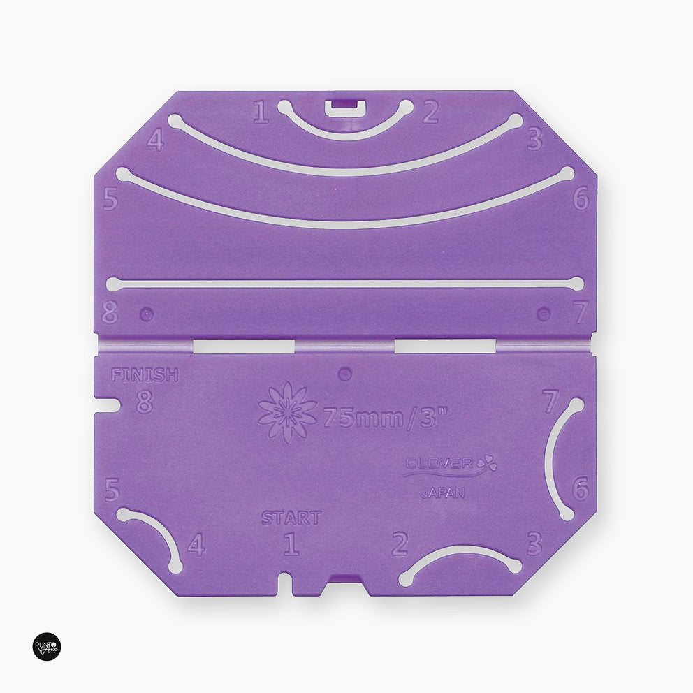 Kanzashi Clover 8485 3 Inch Flower Making Template