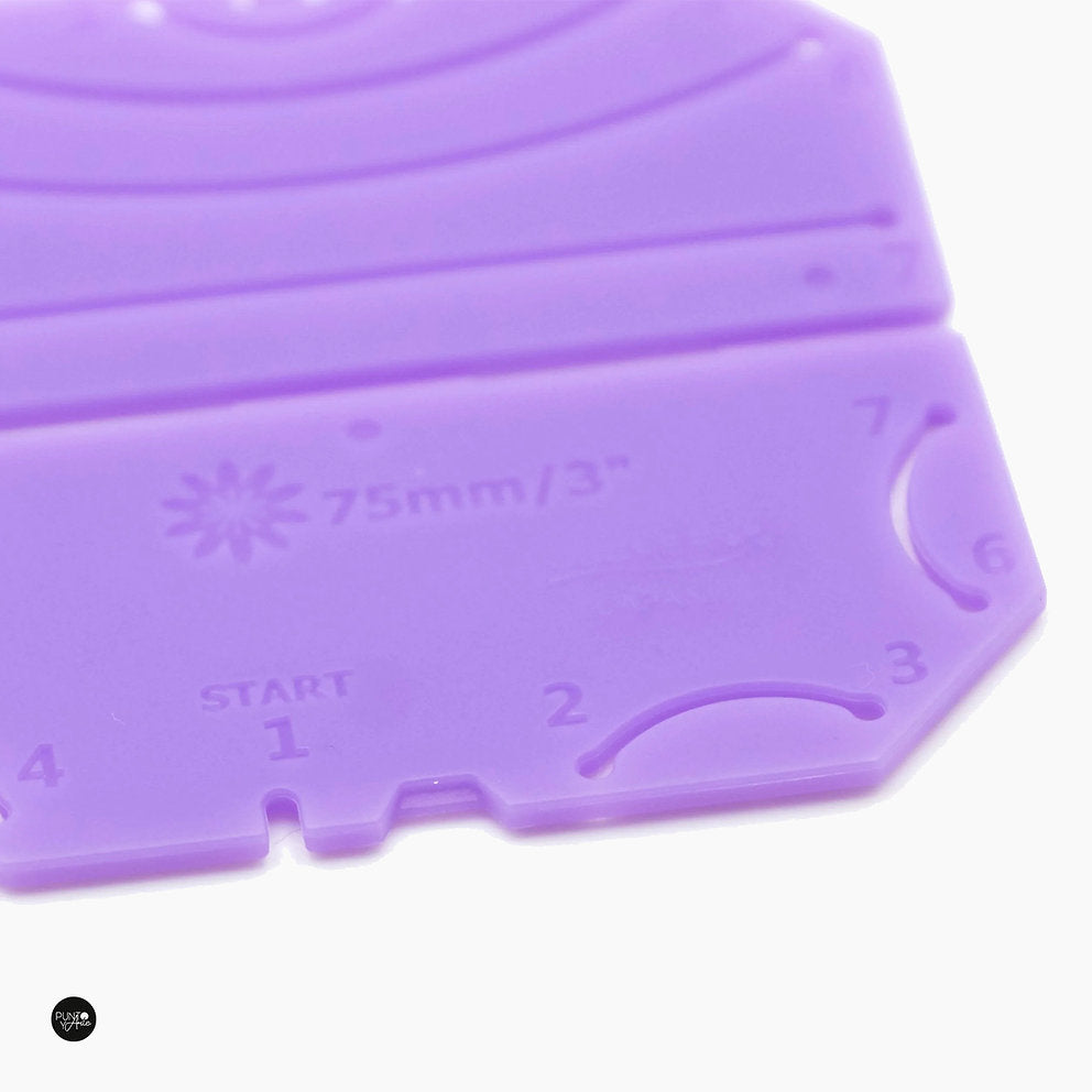 Kanzashi Clover 8485 3 Inch Flower Making Template