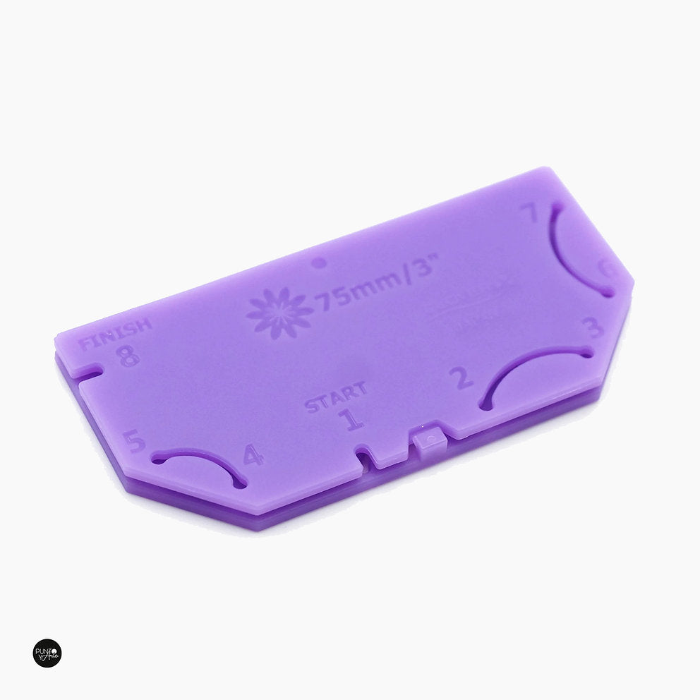 Kanzashi Clover 8485 3 Inch Flower Making Template