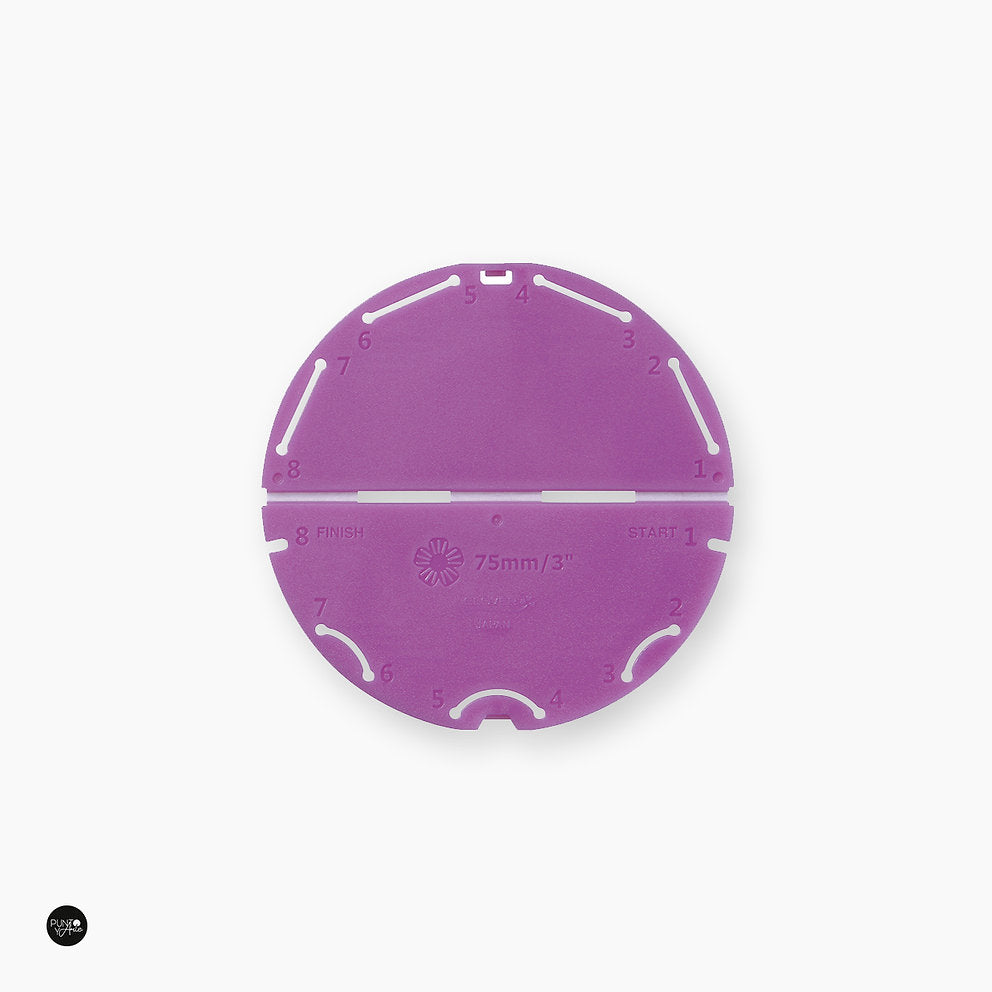 Clover 8487 Kanzashi template for making fabric flowers