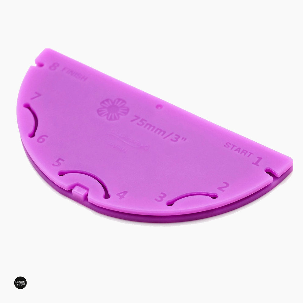 Clover 8487 Kanzashi template for making fabric flowers