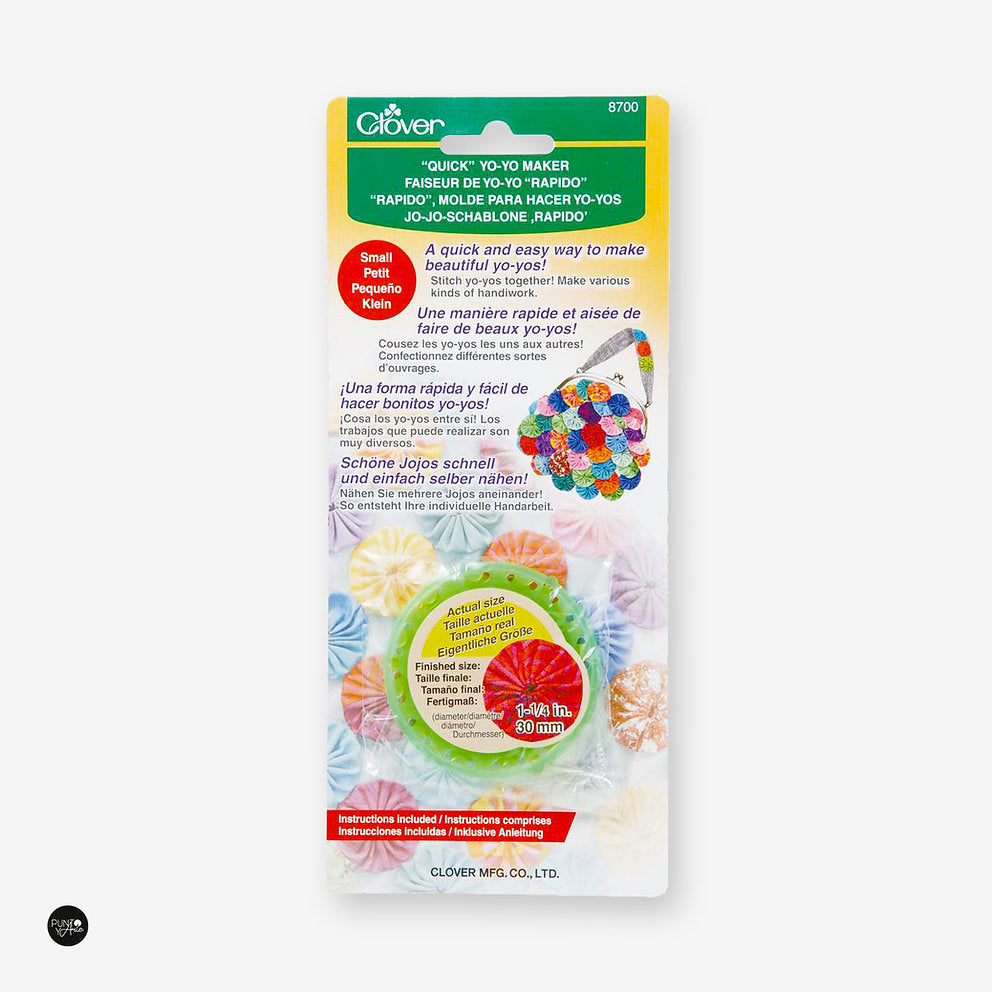 Mold to make small Clover 8700 yo-yos - Diameter 30mm with instructions