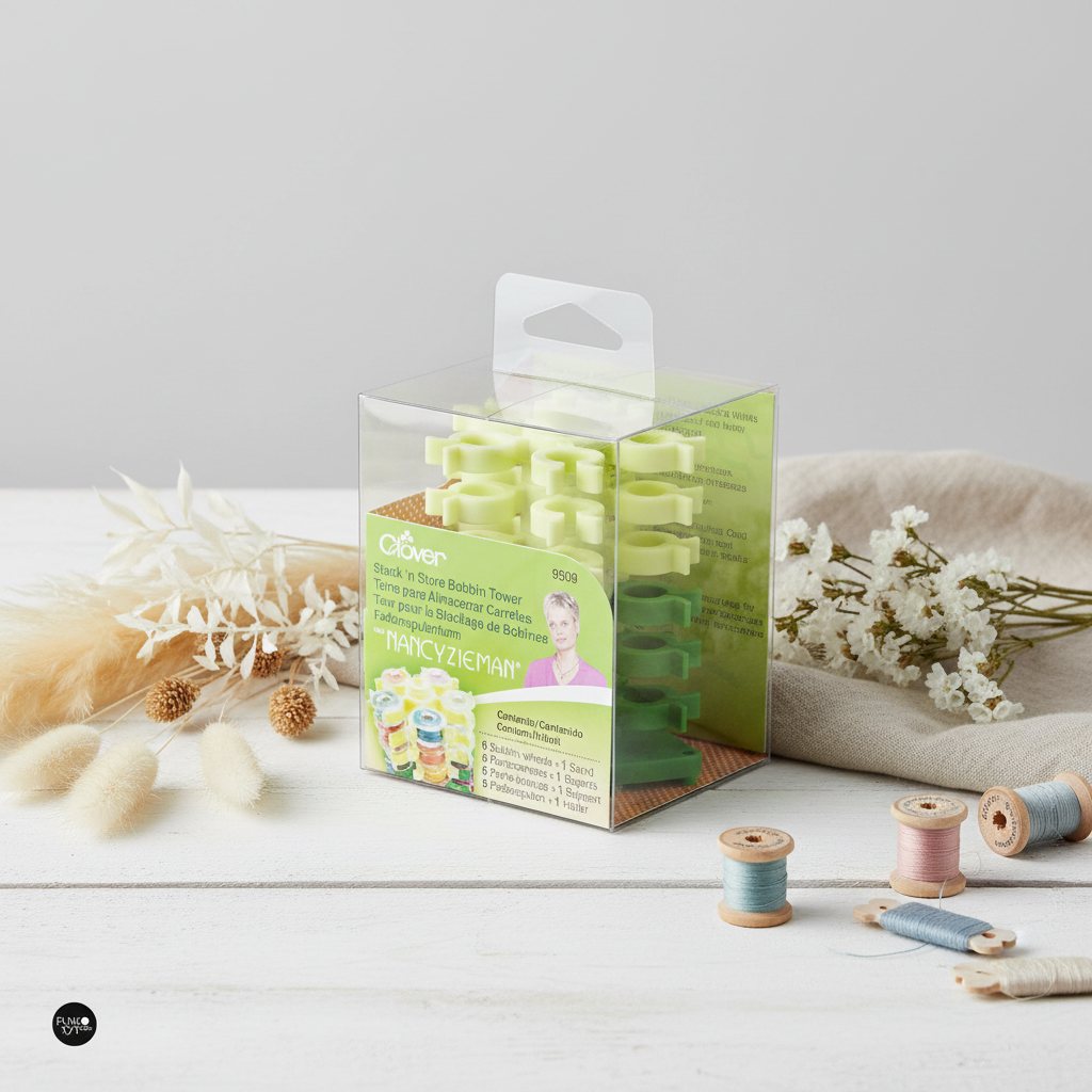 Organizador de Canillas Clover 9508: Orden y Practicidad para tus Hilos de Costura