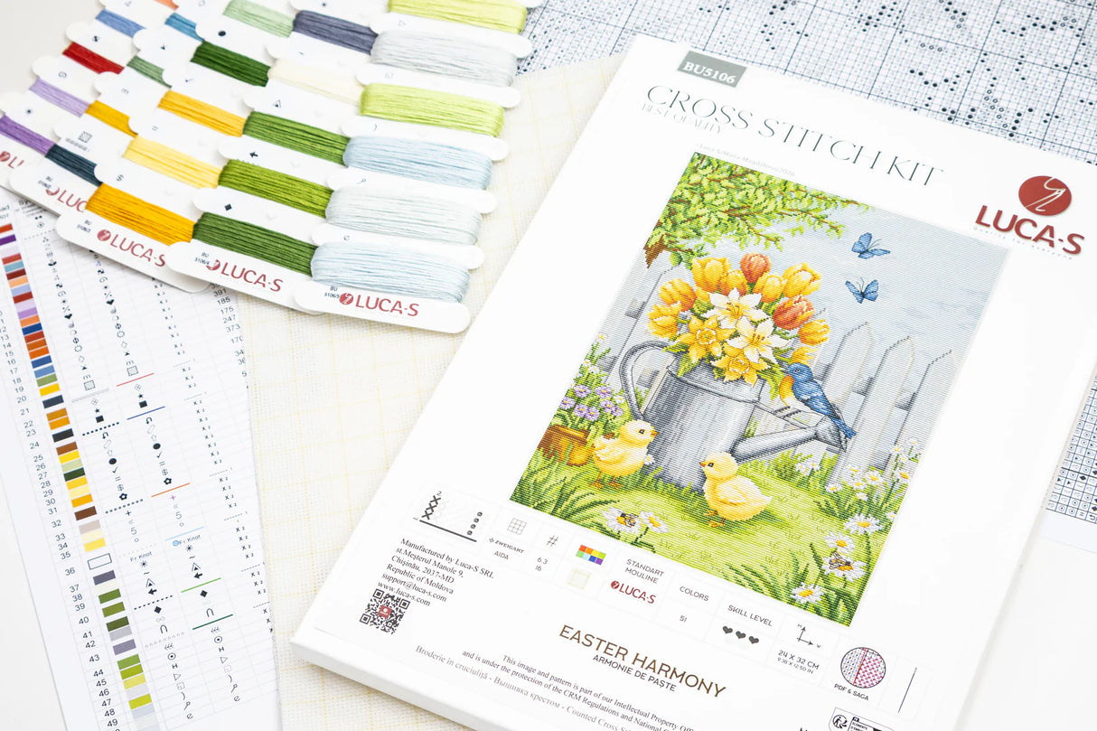 Kit punto de cruz Luca-S Easter Harmony BU5106