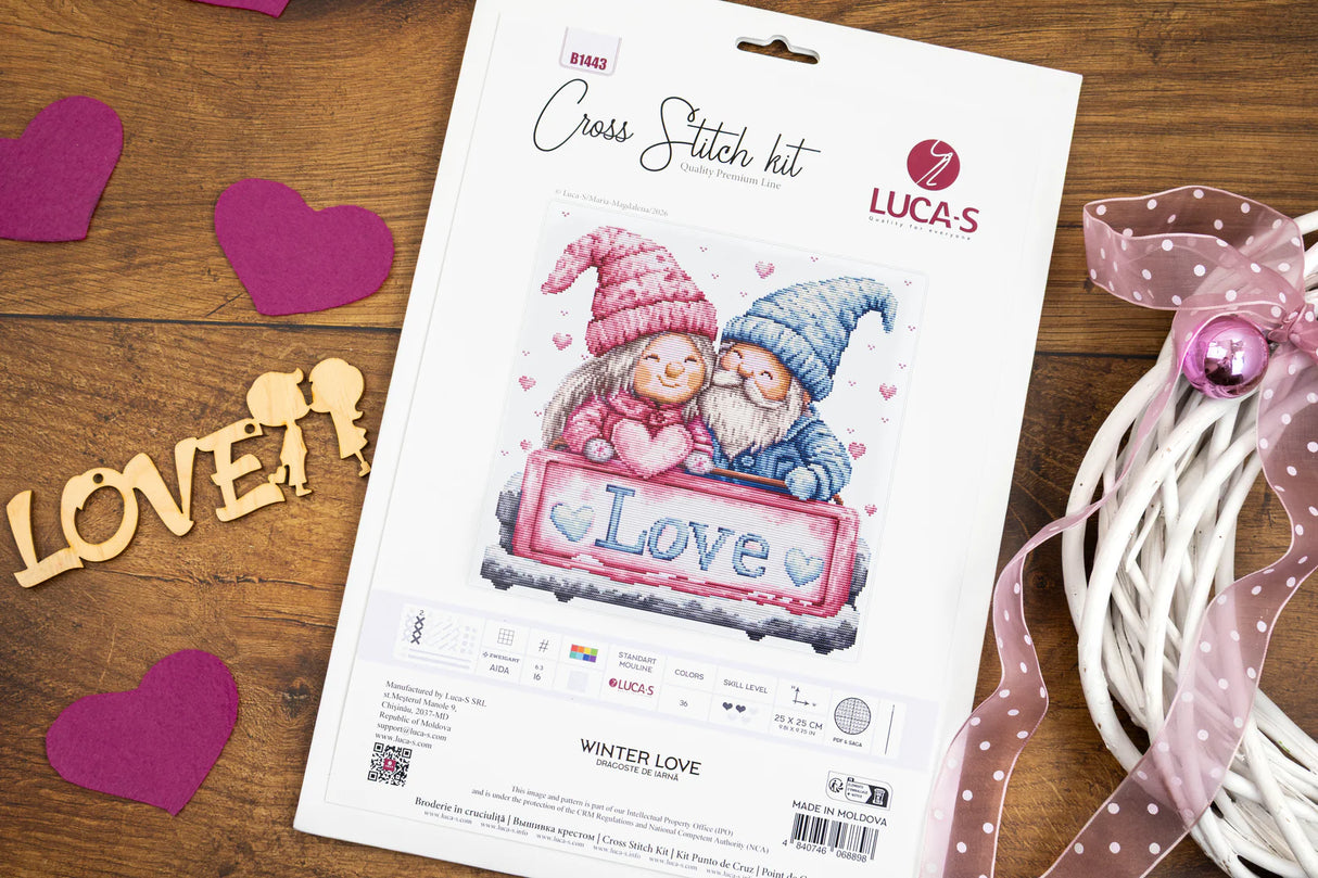 Kit de punto de cruz Luca-S “Winter Love” B1443