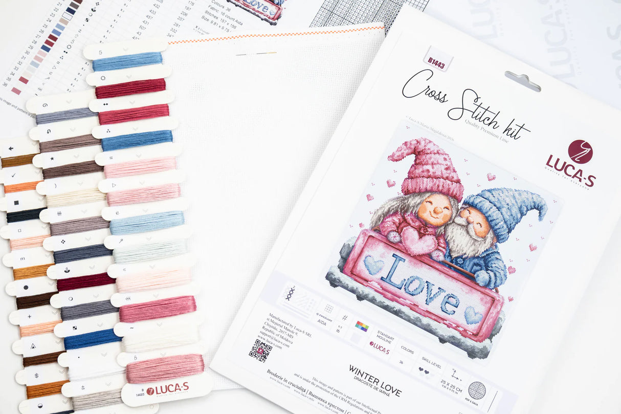 Kit de punto de cruz Luca-S “Winter Love” B1443