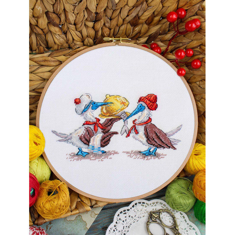 Fish Lunch Cross Stitch Kit – MP Studia SNV-898