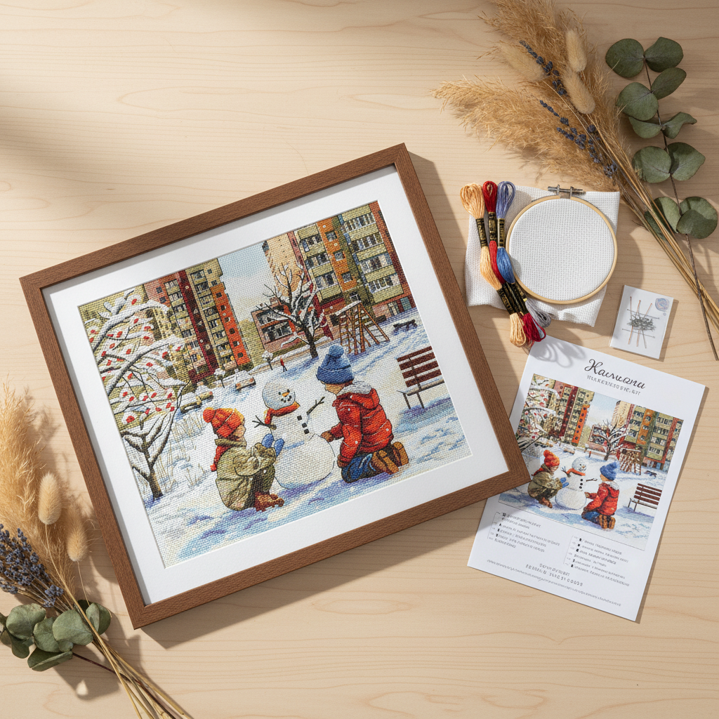 Kit de punto de cruz Patio de la infancia – Andriana SAND-47