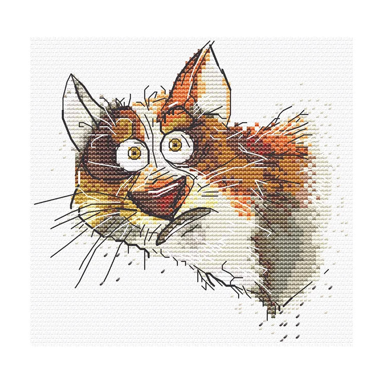 Kit de punto de cruz Emociones Sorpresa Andriana SANE-08 gato