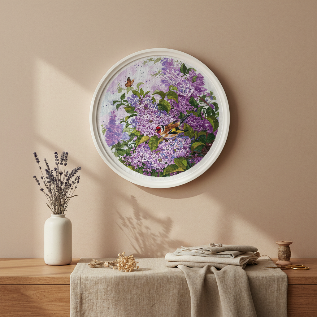 Kit de punto de cruz Jardín de lilas – Andriana SANS-83