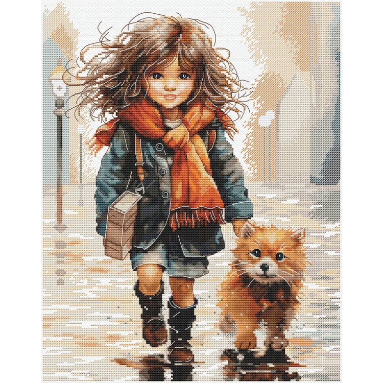 Kit de punto de cruz A través de los charcos Andriana SANP-74