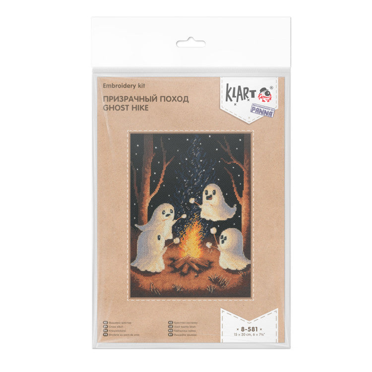 Kit de point de croix KLART « Randonnée fantôme » KL8-581 – Fantômes autour du feu de camp