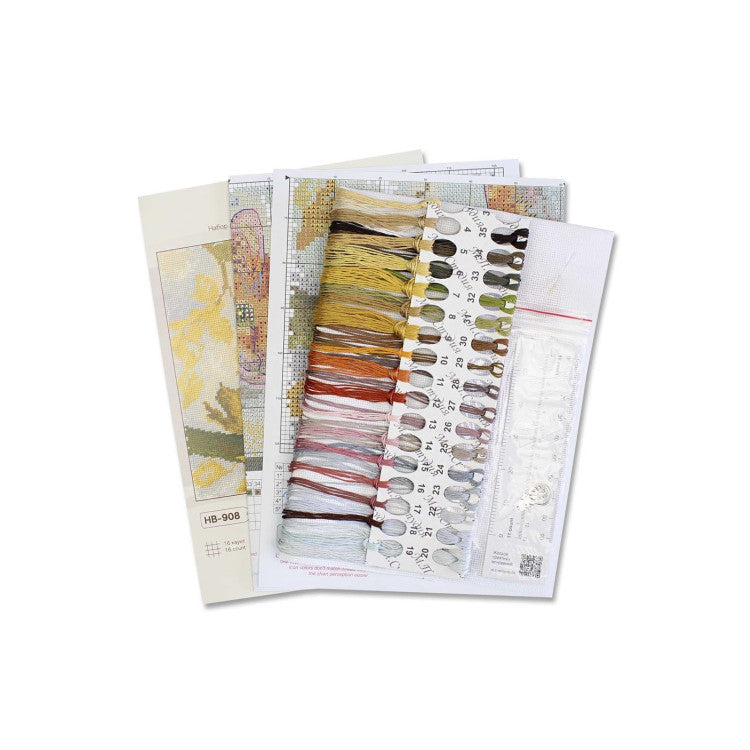 Fluffy Ginger Cat Cross Stitch Kit – MP Studia SNV-908