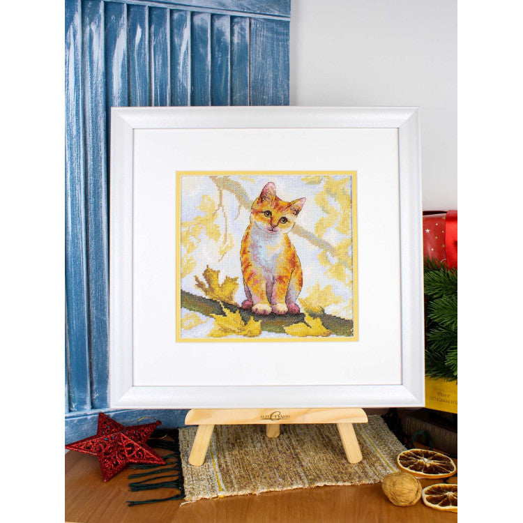 Fluffy Ginger Cat Cross Stitch Kit – MP Studia SNV-908