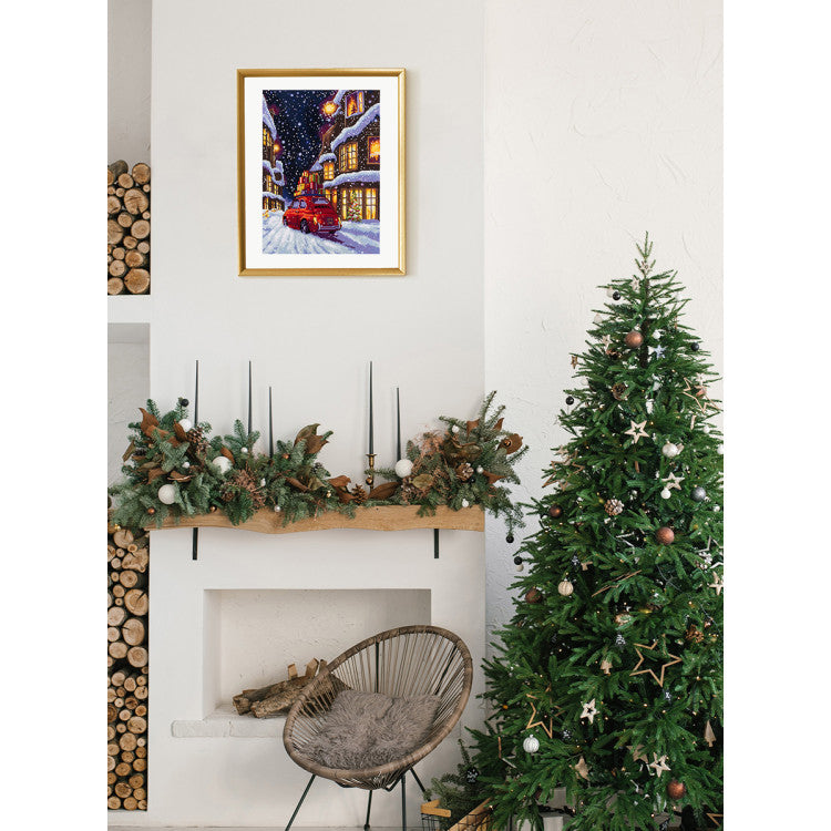 PANNA “Christmas Street” Cross Stitch Kit PPR-7497 – Christmas Street