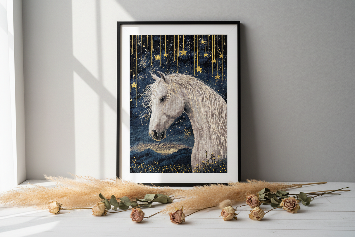 PANNA Cross Stitch Kit “Under the Starry Sky” PJ-7537