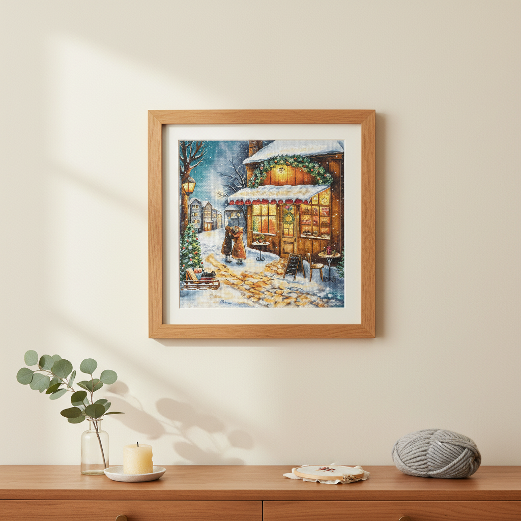 Kit de point de croix Andriana « En attendant la fête » SANO-35