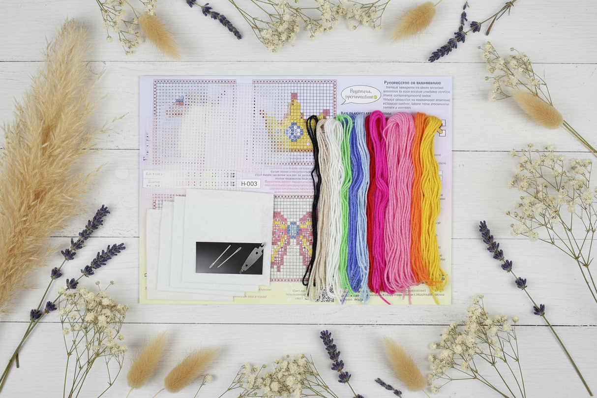 Kit de punto de cruz MP Studia “Set de princesa. Set de 4” SN-003