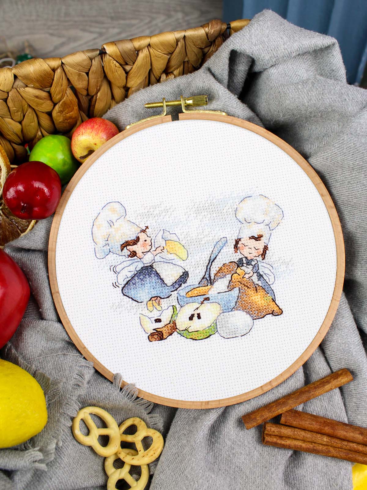 Kit de punto de cruz MP Studia “Chefs expertos” SM-982