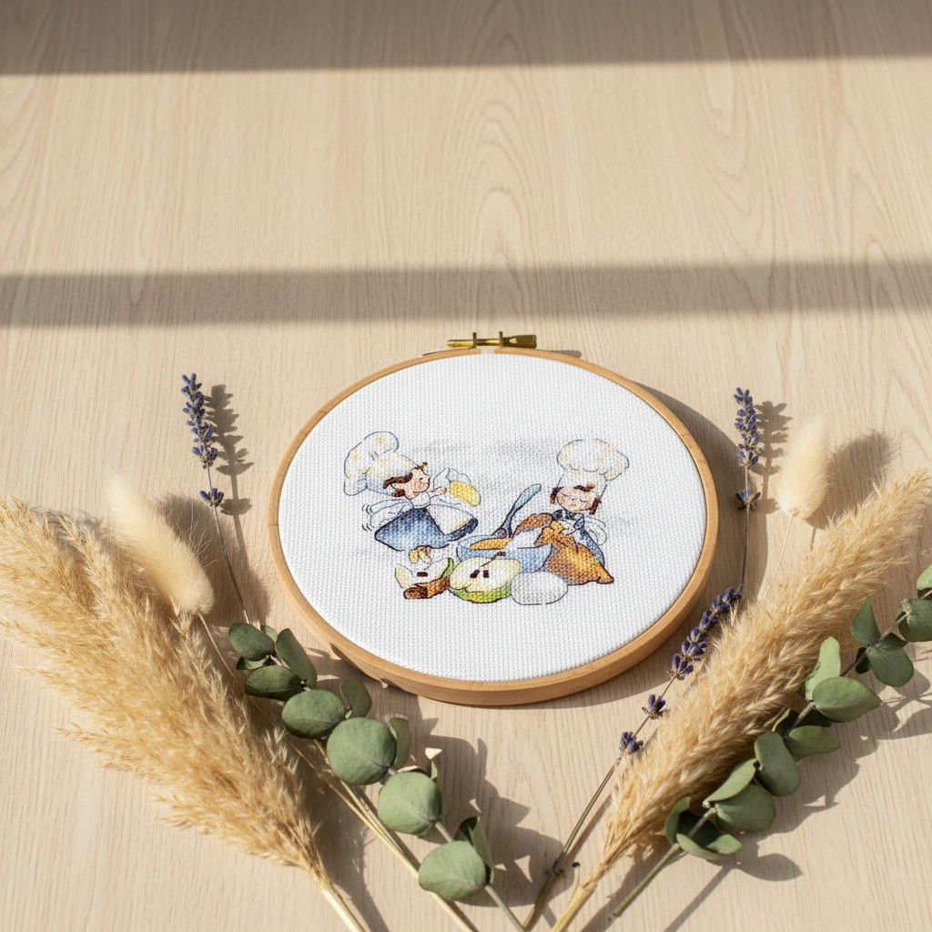 Kit de punto de cruz MP Studia “Chefs expertos” SM-982