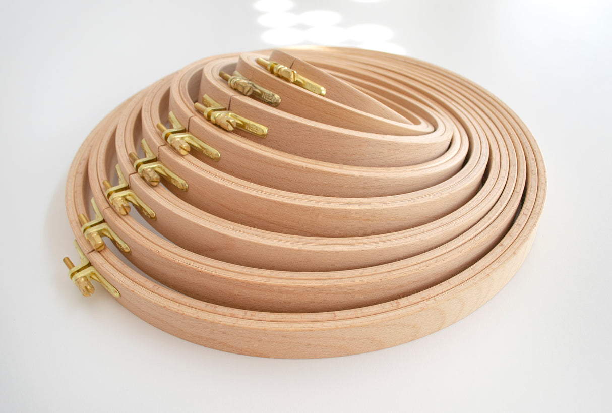 120 cerceaux circulaires en bois Nurge de 24 mm : un compagnon robuste pour une broderie exquise