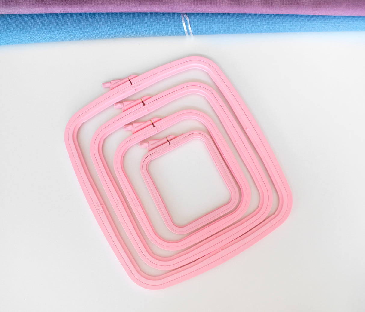 Nurge Pink Square Hoop: Your Perfect Companion for Embroidery and Cross Stitch