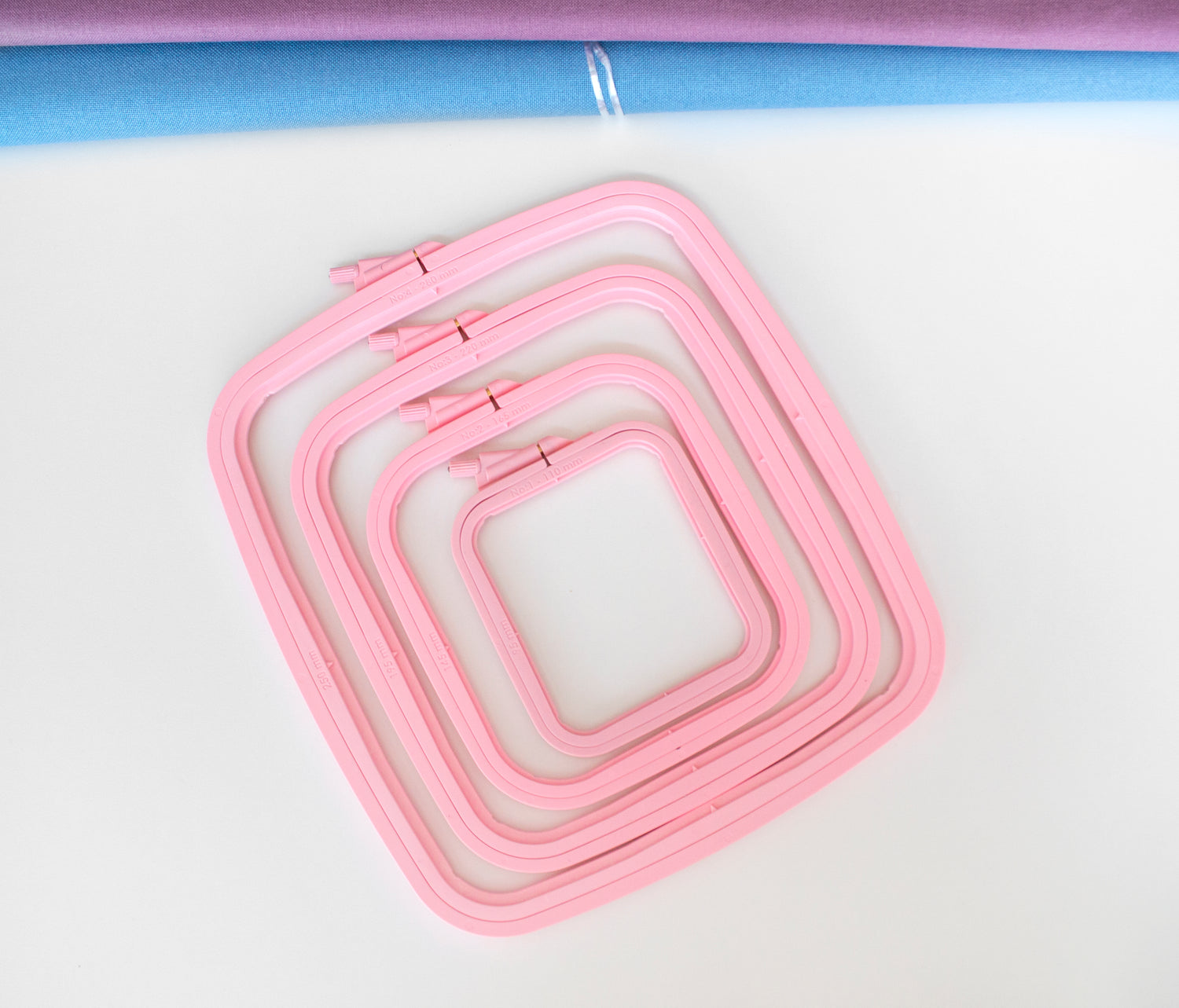 Nurge Pink Square Hoop: Your Perfect Companion for Embroidery and Cross Stitch