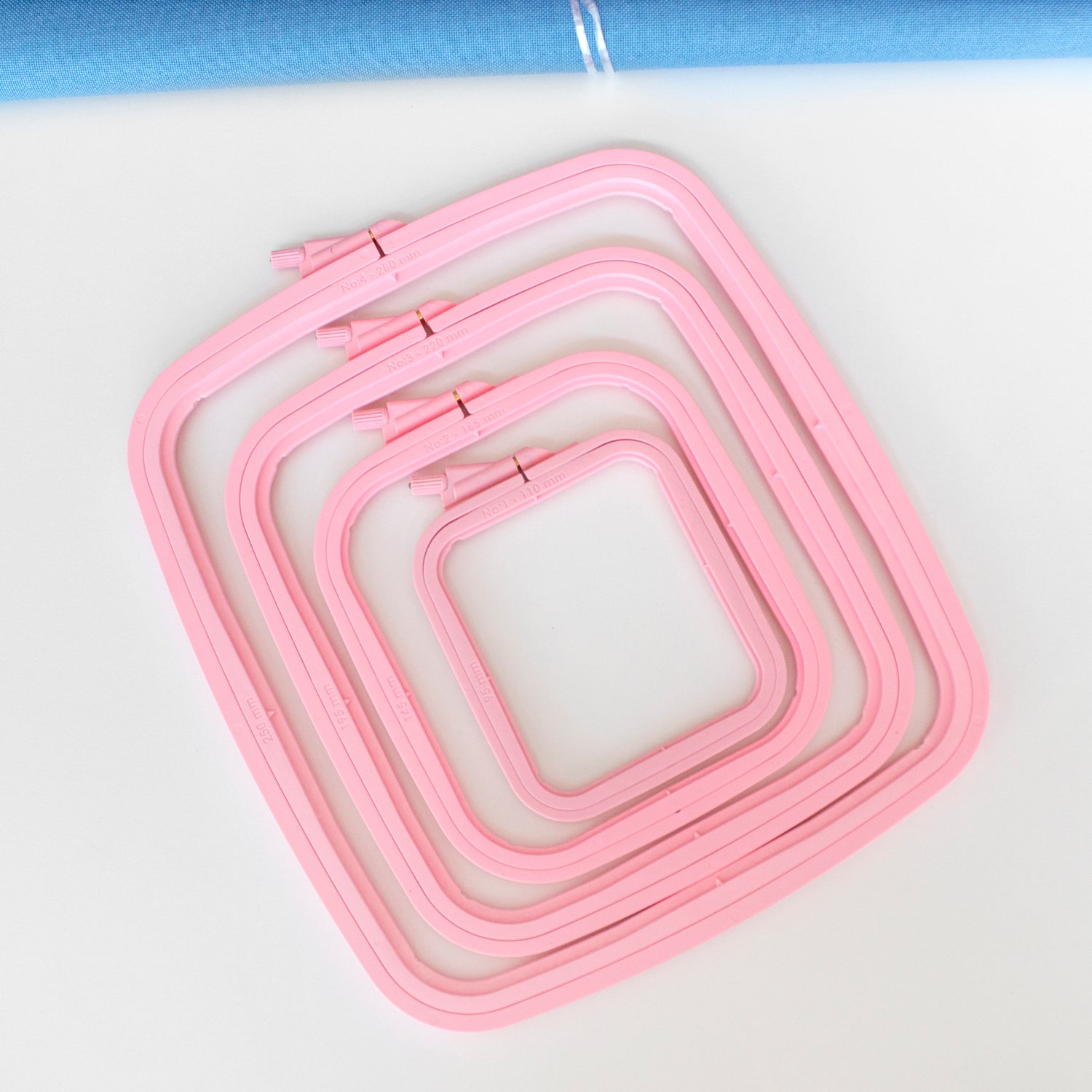 Nurge Pink Square Hoop: Your Perfect Companion for Embroidery and Cross Stitch
