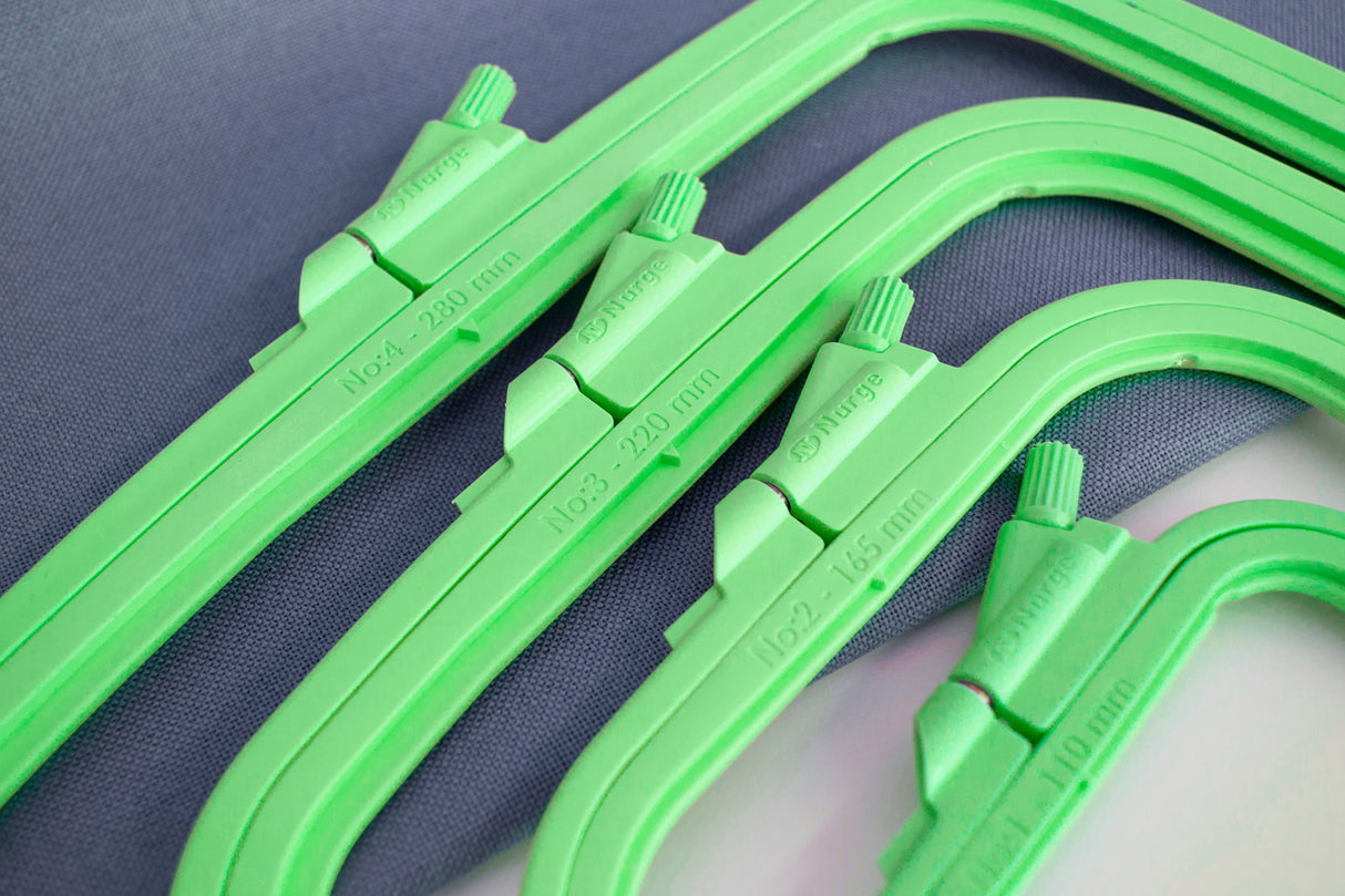 Nurge Green Square Frame: Precision and Elegance in Every Stitch