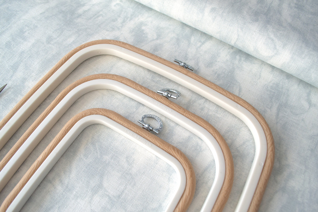 Nurge Flexi Hoop Square Frame-Frame: Elegance and Functionality in Beige