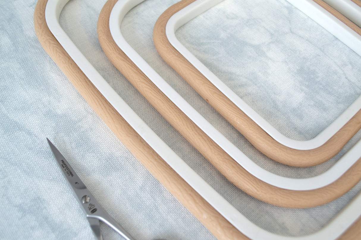 Nurge Flexi Hoop Square Frame-Frame: Elegance and Functionality in Beige