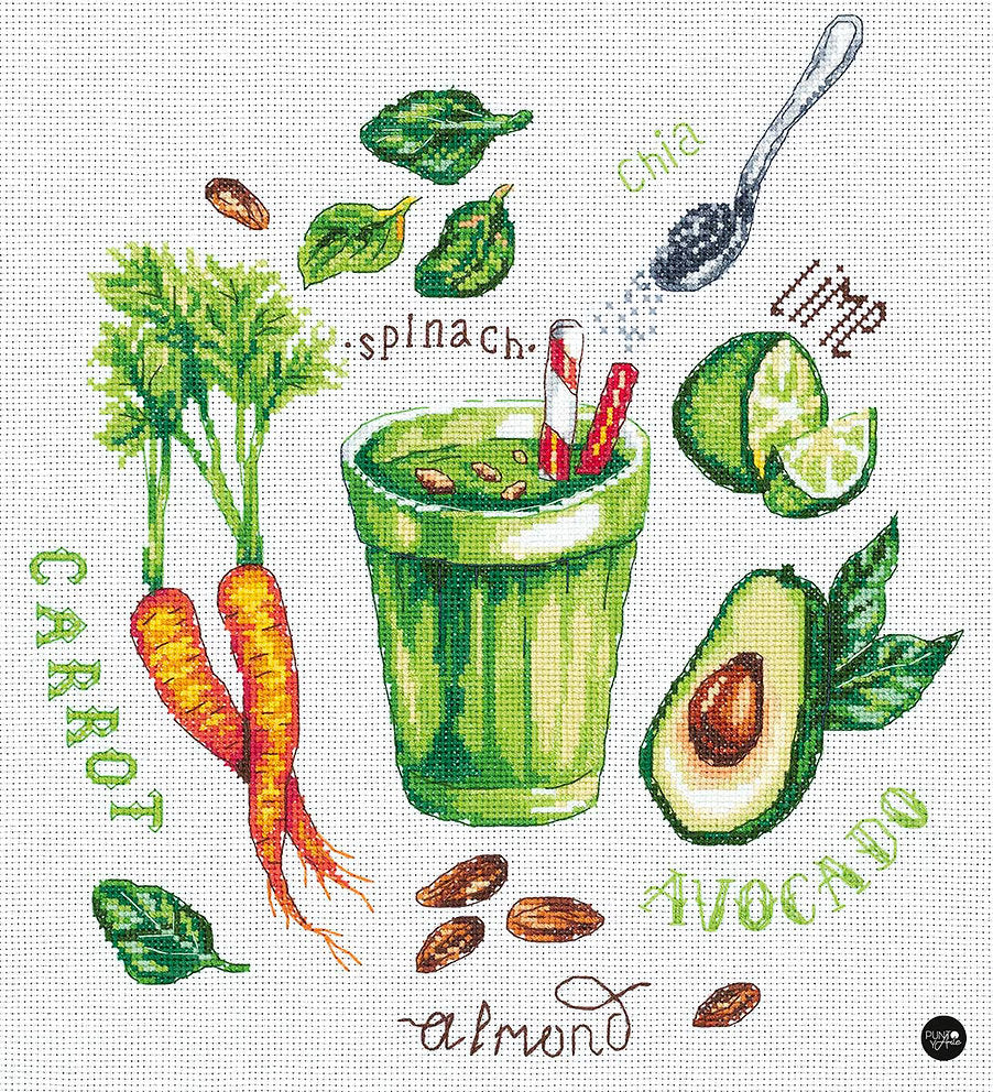 Batido de verduras - Panna E-7130 - Kit de punto de cruz