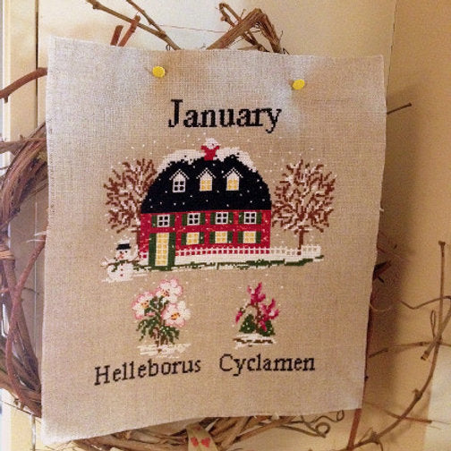 January - Lilli Violette - Cross Stitch Chart
